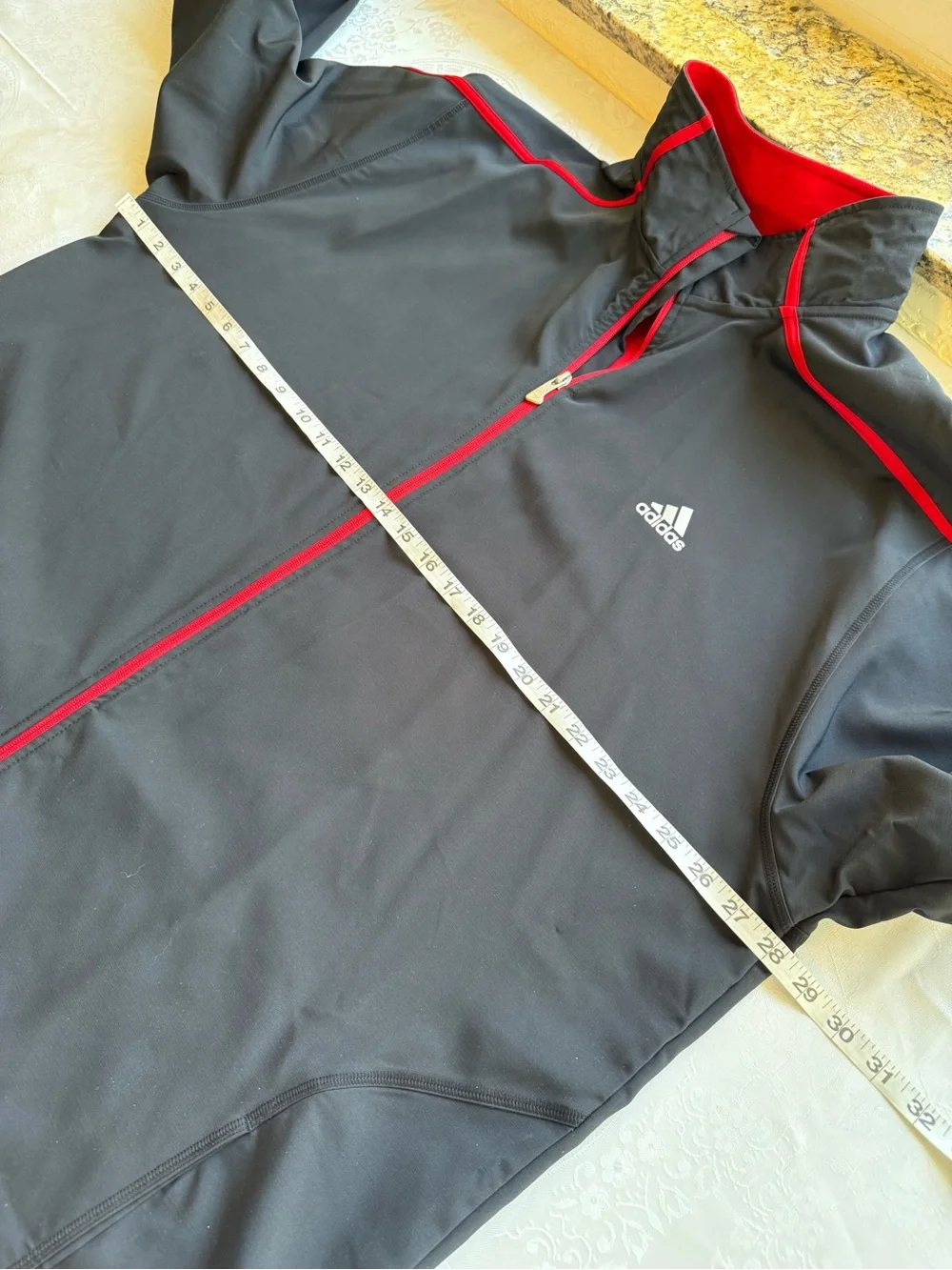 Adidas Formotion Men’s Size 3XL Black Active Track Jacket Red Trim Full-Zip Coat